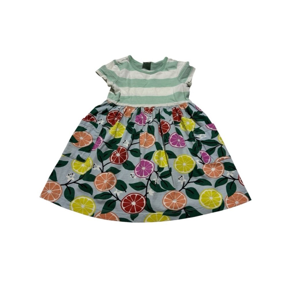 Hanna Andersson Fruit Novelty Printed Short Sleeve Jersey Knit Shirt Dress